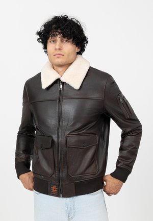 Leren jas - brown