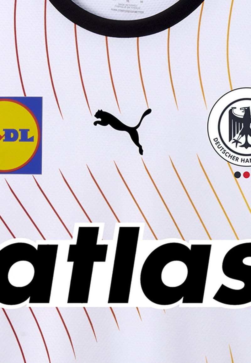 Puma DEUTSCHLAND 2025 HANDBALL HEIM T-shirt de sport white