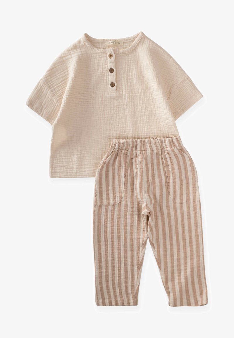 Cigit MUSLIN SET 2 - Trousers - light brown