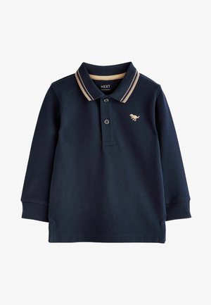 LONG SLEEVE POLO SHIRT - Polosärk - navy blue tipped