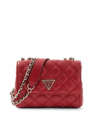 Guess, GIULLY II MINI COMPOUND CONVERTIBLE FLAP BAG - Sac bandoulière - dark cherry