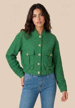 Diana Gallesi, GIACCA IN TWEED - Giubbotto Bomber - verde