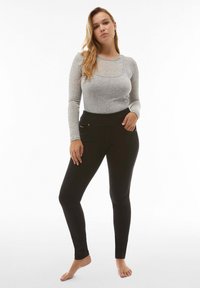 Freddy N.O.W.® YOGA DENIM - Skinny-Farkut - black jeans black seams