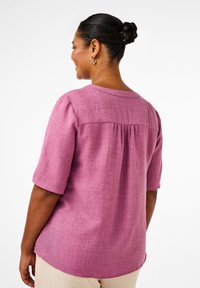 Zizzi MIT V-AUSSCHNITT - Bluza - bordeaux
