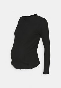 ONLY MATERNITY OLMEMMA HIGH NECK - Langærmet T-shirt - black