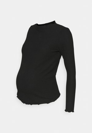 ONLY MATERNITY OLMEMMA HIGH NECK - Topper langermet - black