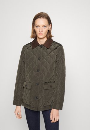 INSULATED COAT - Daunenmantel - dark moss