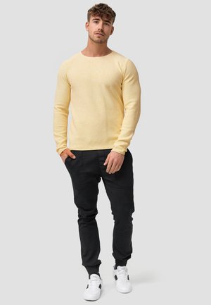 INDICODE JEANS, LOAKIM - Strickpullover - pale banana