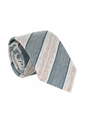 PASTELL BLOCKSTREIFEN - Tie - bordeaux