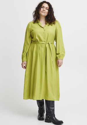 FPCINA DR 1 - Shirt dress - dark citron