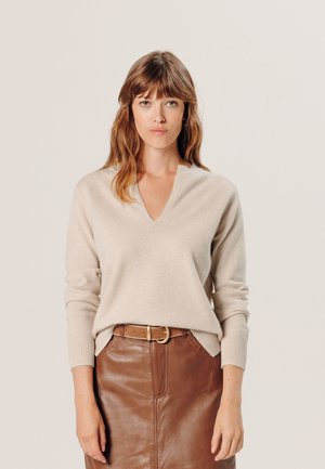 Strickpullover - beige