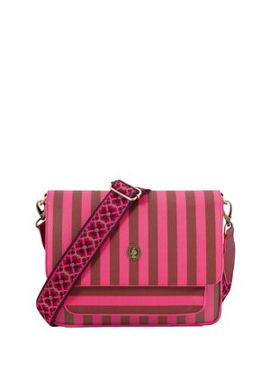 FENNA MEDIUM STRIPE - Cross body bag - pink