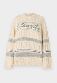 LOGO CREW - Trui - ecru