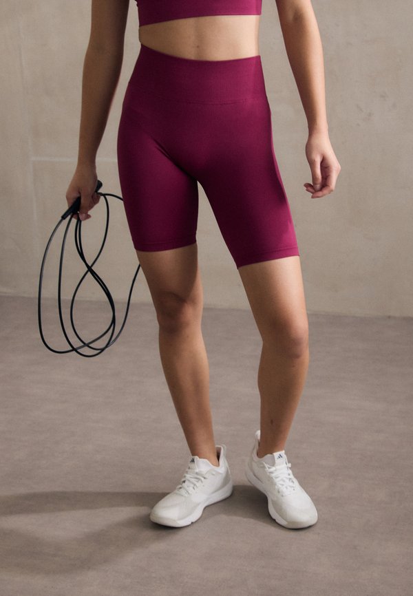 DEFINE SEAMLESS VSHAPE BIKER - Tights - magenta rose