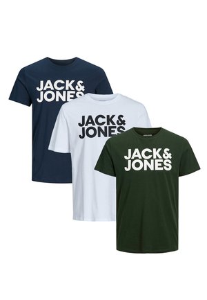 3ER PACK CORP  - T-Shirt print - weiß   blau   grün