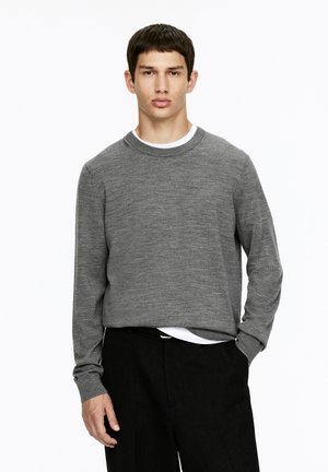 Strickpullover - grey melange