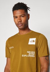 The North Face GRAPHIC BOXES FOUNDATION TEE - Camiseta deportiva - moss green