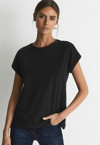 Reiss REGULAR FIT - TEREZA -CREW NECK - Paprasti marškinėliai - navy