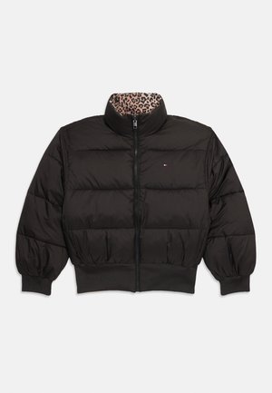 REVERSIBLE STRIPE PUFFER UNISEX - Talvitakki - black
