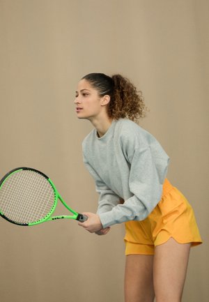 STUDIO OVERSIZED CROPPED CREW - Sportinis megztinis - light grey melange