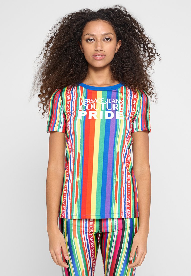 Versace Jeans Couture T-shirt print meerkleurig Versace Jeans Couture T-shirt print meerkleurig