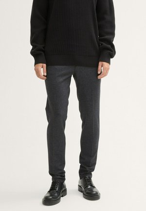 TOM TAILOR DENIM Tygbyxor - black white grindle