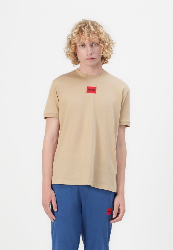 DIRAGOLINO - Print T-shirt - medium beige