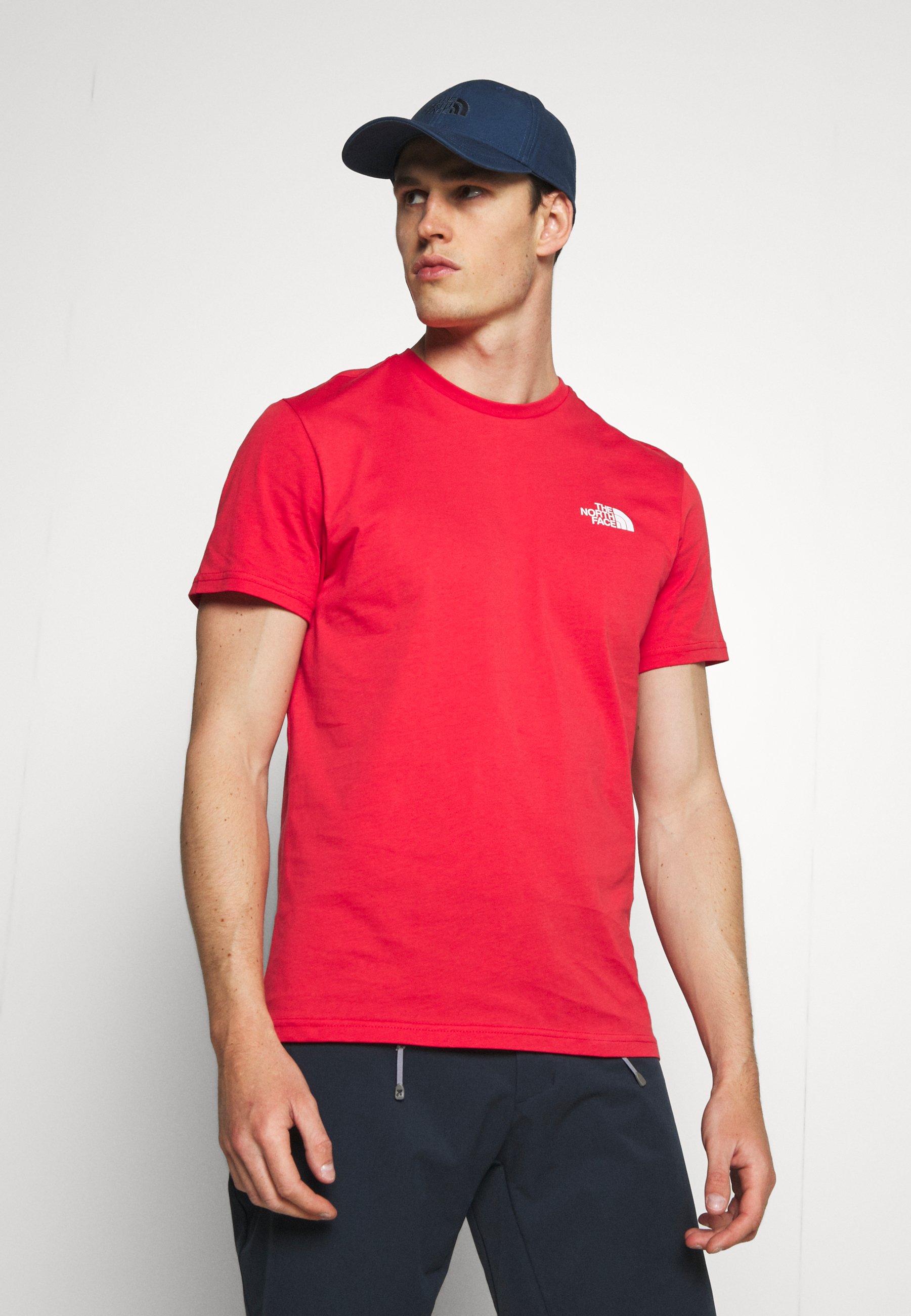 The north face t shirt bordeaux Clearance