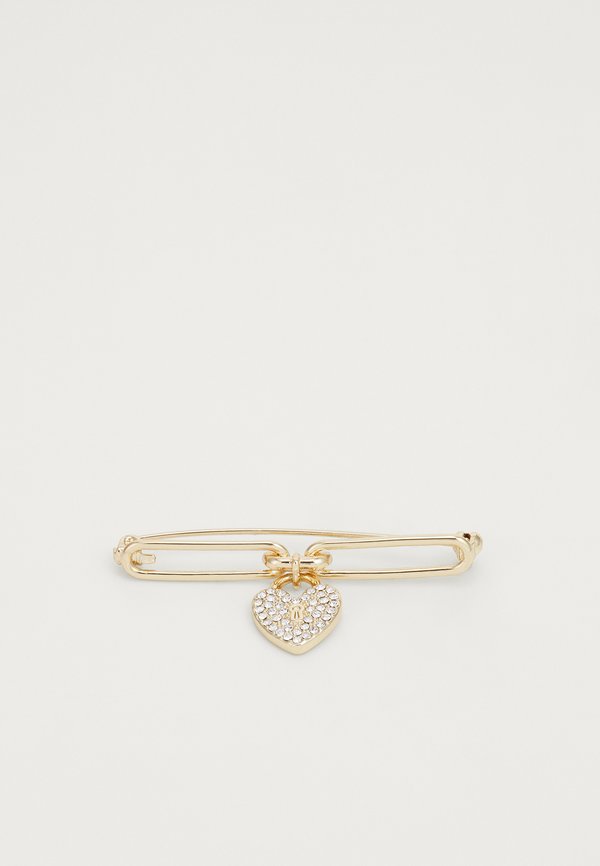PAVE BOX PIN HEART LOCK - Brooch