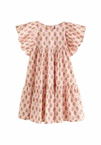 Next - REGULAR FIT PRINTED RUFFLE - Robe de jour - pink Image miniature 1