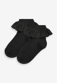 Next - 2 PACK RICH RUFFLE - Nogavice - black Miniaturna slika 1