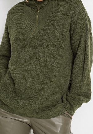 Strickpullover - khaki