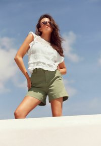 Next FRILL SLEEVE REGULAR FIT - Pluus - white