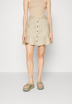 FLOUNCE MINI - Minigonna - natural