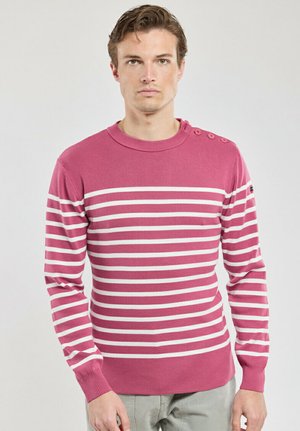Armor lux, PULL MARIN RAYÉ GROIX - Pullover - malaga milk