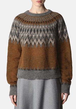 MAGLIONE CROPPED  - Pullover - cammello