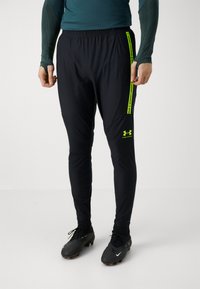 Under Armour - CHALLENGER PRO PANT - Treniņtērpa apakšdaļas - black/ high-visibility yellow Miniatūras attēls 1