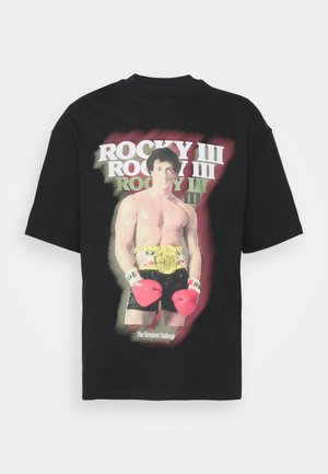 JORROCKYS TEE CREW NECK - T-shirt z nadrukiem - black