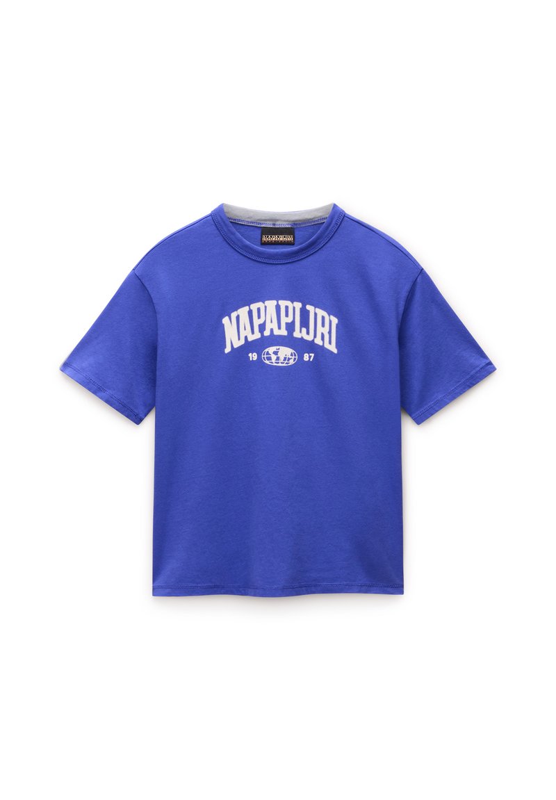 Napapijri T-shirt print blauw Napapijri T-shirt print blauw