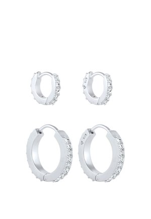 SPARKLING BASIC SET - MIT KRISTALLEN VON SWAROVSKI® - Korvakorut - silberfarben