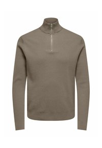ONSPHIL HALF ZIP  - Trui - desert taupe