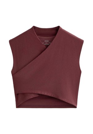 COMFORTLUX CROSSOVER SLEEVELESS - Top - bordeaux
