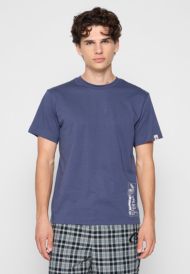 Replay T-shirt print blauw