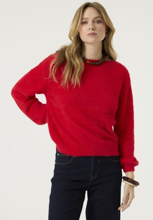 Garcia, ADULTS - FEMALE PULLOVERS - Strickpullover - red petal