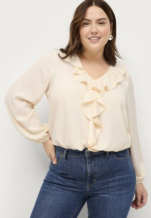 Blouse - cremeweiß