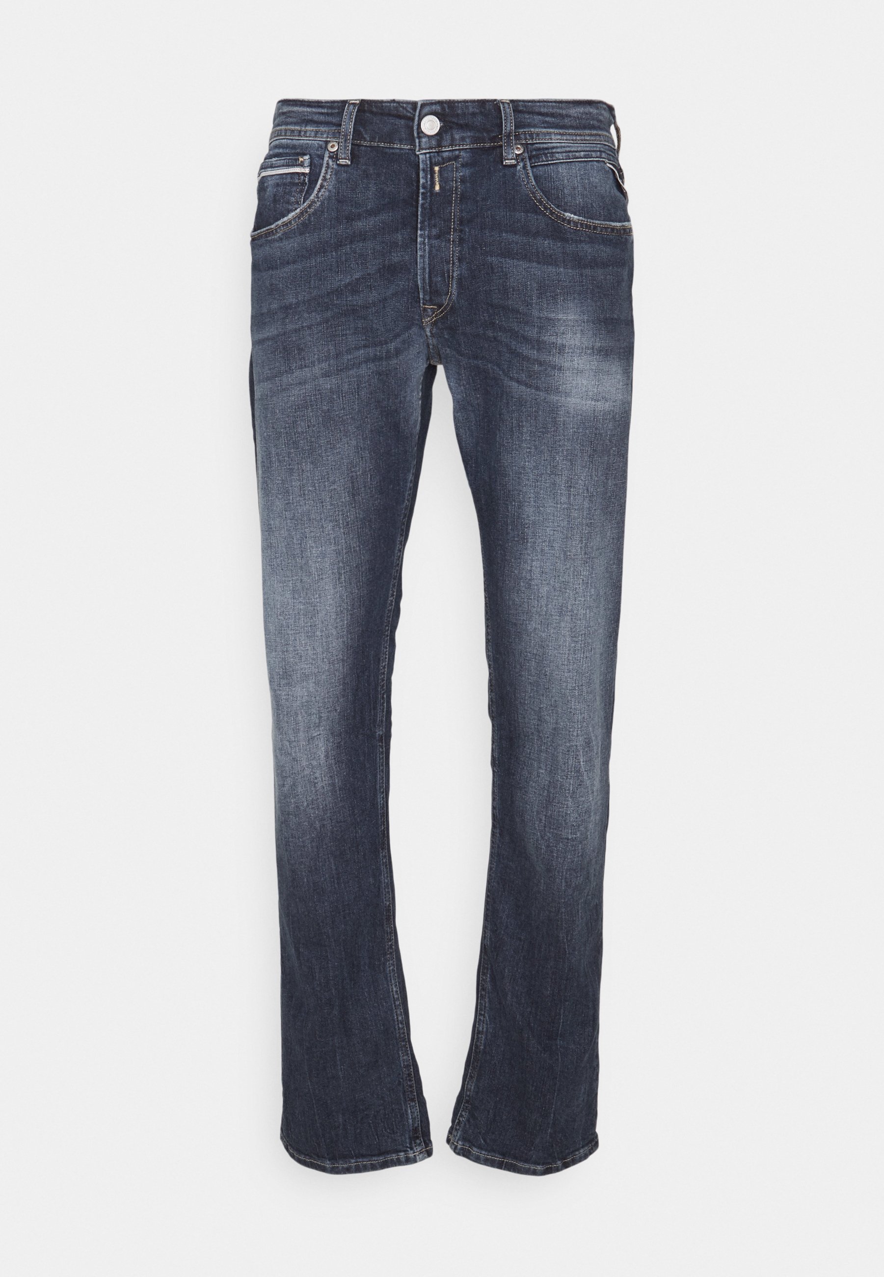 Replay GROVER - Tiesaus kirpimo džinsai - blue denim/mėlynų džinsų -  Zalando.lt