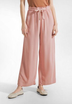 CREPE CROP - Housut - coral rose