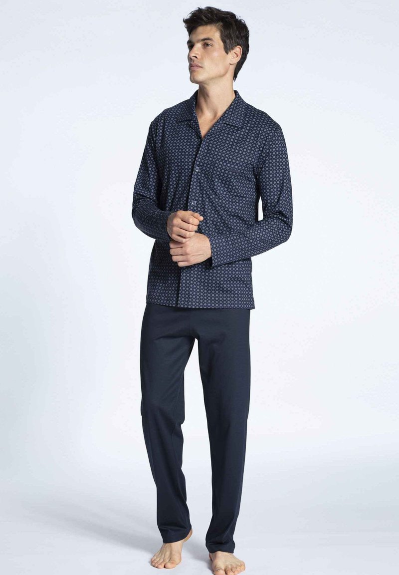 Calida DURCHGEKNÖPFT SET - Nachtwäsche Set - bonnet blue