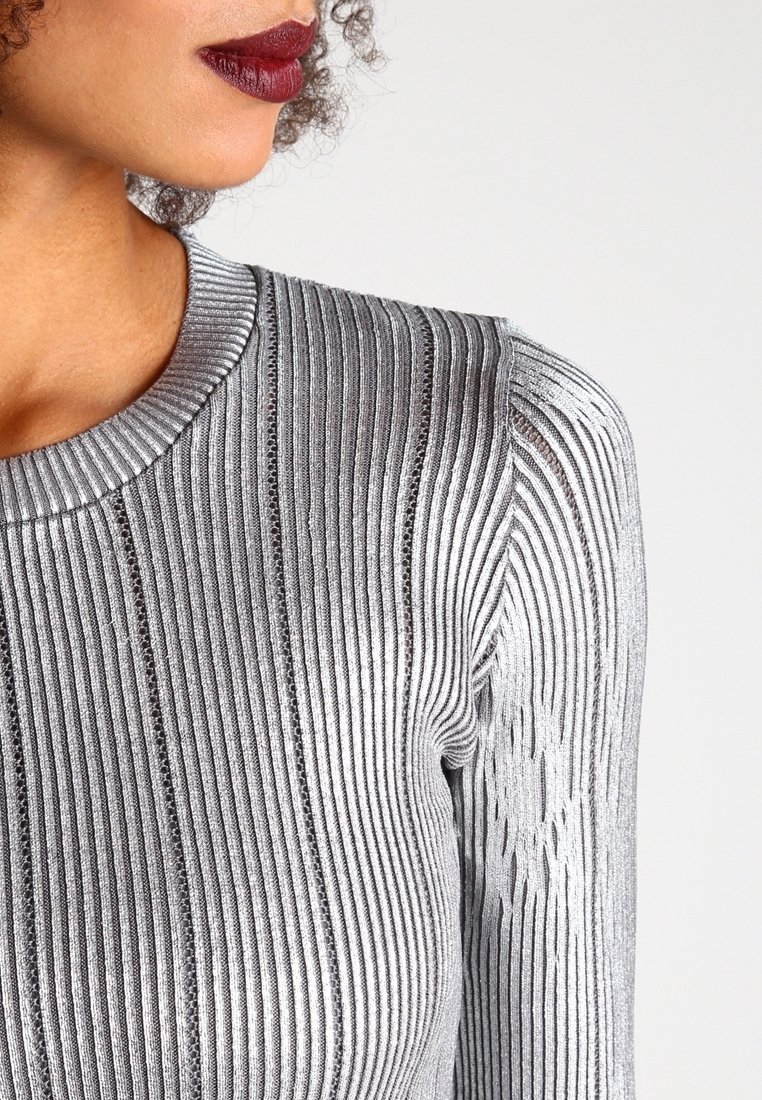 Body Topshop Velours Gris Argenté - Édition Limitée, Taille 10 - Neuf Sans étiquette