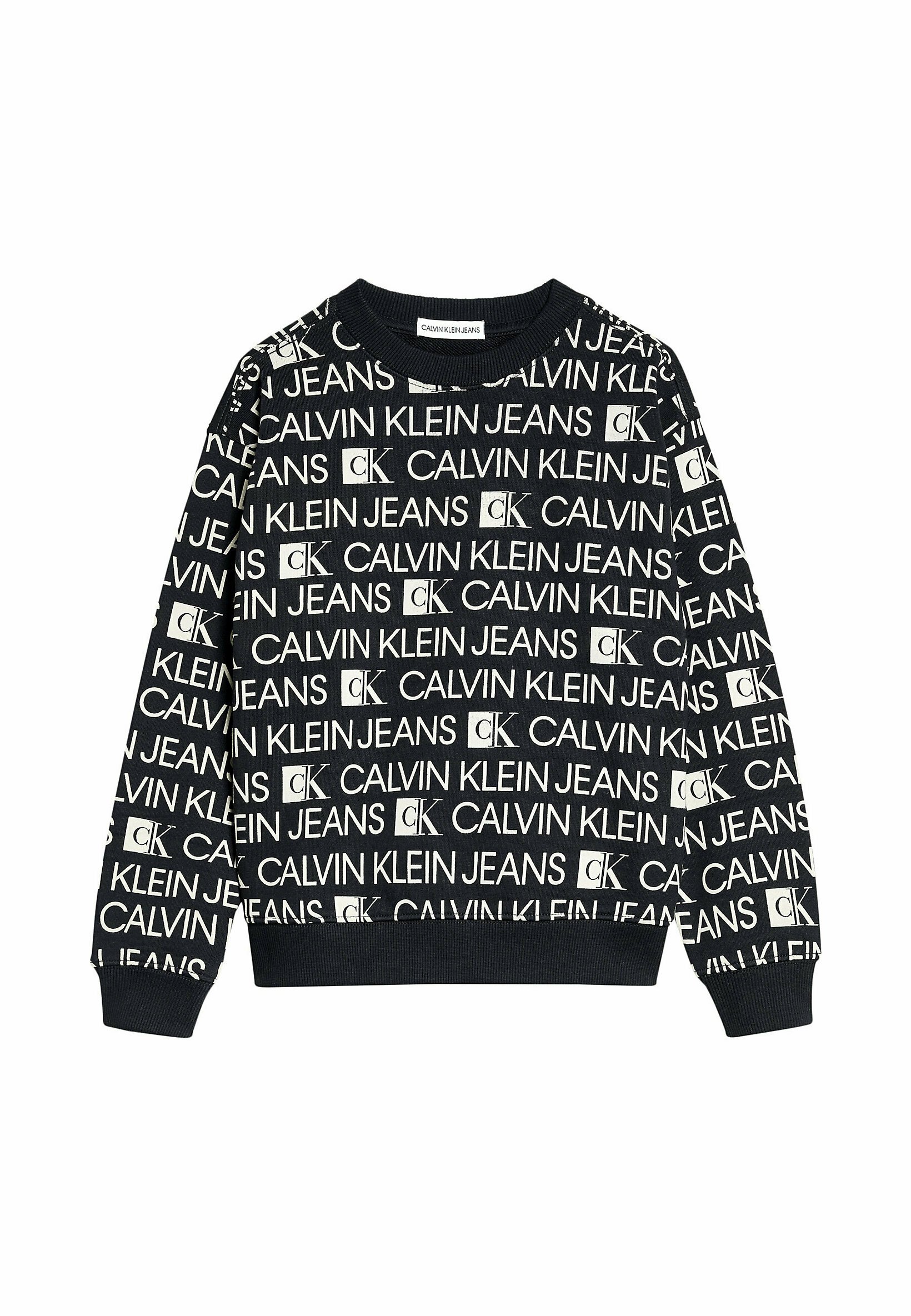 Calvin Klein Jeans Felpa - black/nero - Zalando